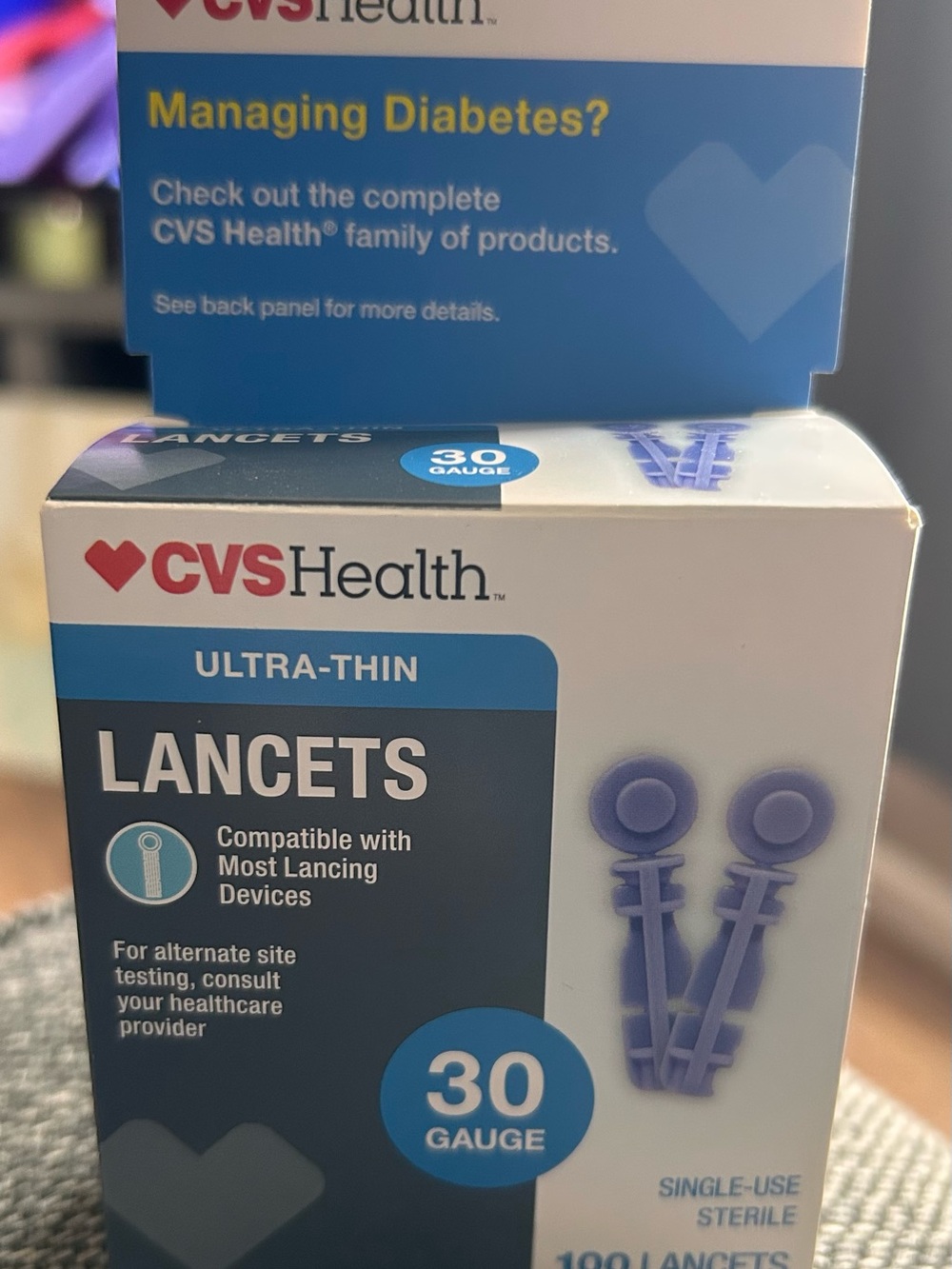 Ultra-Thin Lancets (30 Gauge) - Purple